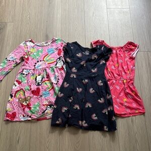 Set of 3 girl’s dresses & romper size 6
